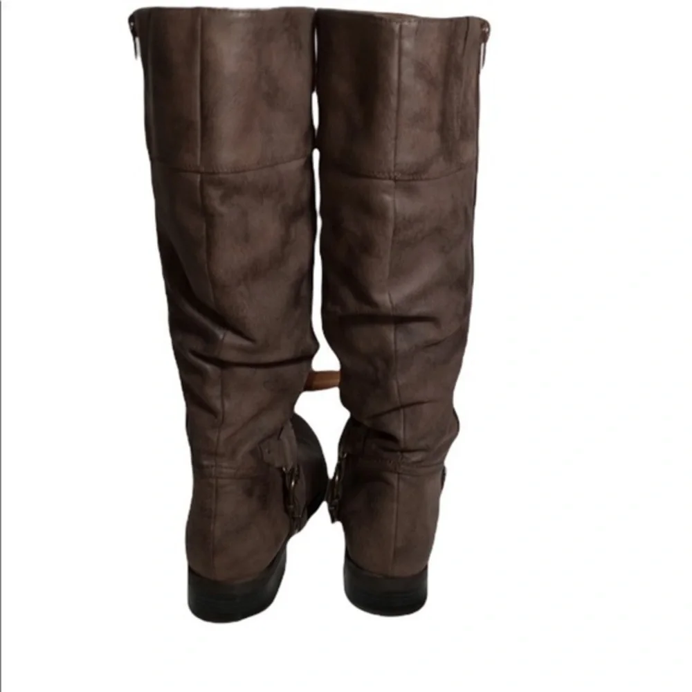 White Mountain Lefty Dress Boots Brown SZ.8.5 EUC